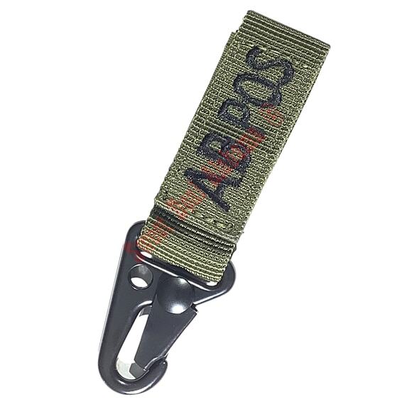 Condor Blood Type Keychain, AB POS (AB POSITIVE), Olive Drab Green, Snaphook - Picture 1 of 6